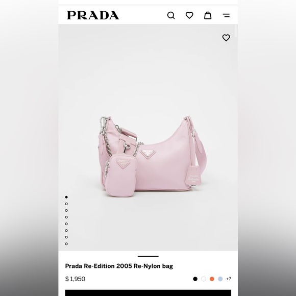 Prada Re-Edition 2005 Re-Nylon Bag Alabaster Pink - Picture 11 of 11